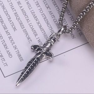 David Yurman Waves Dagger Necklace